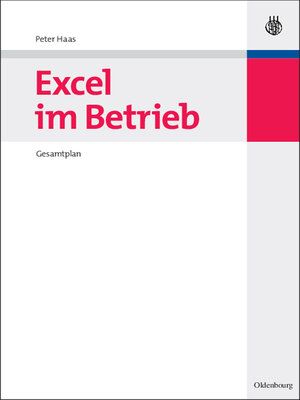 cover image of Excel im Betrieb